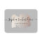 Chic Brush Stroke | Faux Rose Gold on Soft Grey