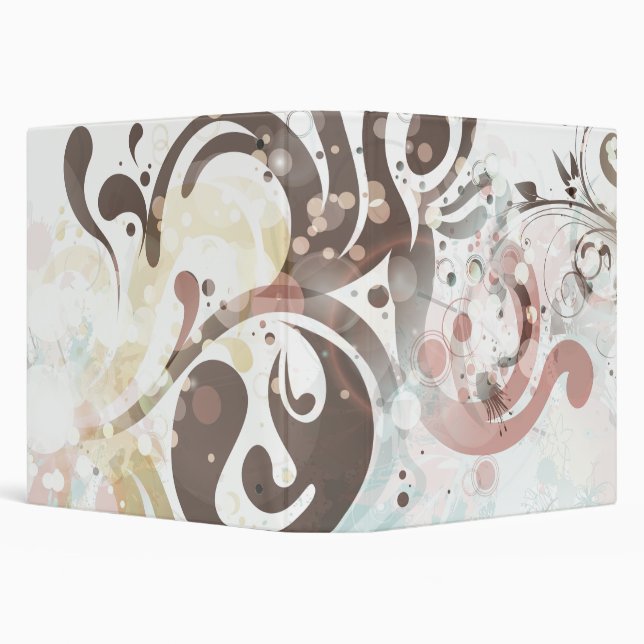 Chic bubbles + swirls binder (Background)
