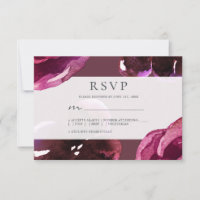 Chic Burgundy Floral Modern Wedding