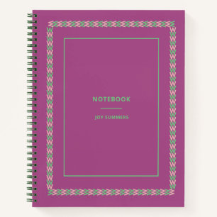 Chic Burgundy Maroon Notebook Customize
