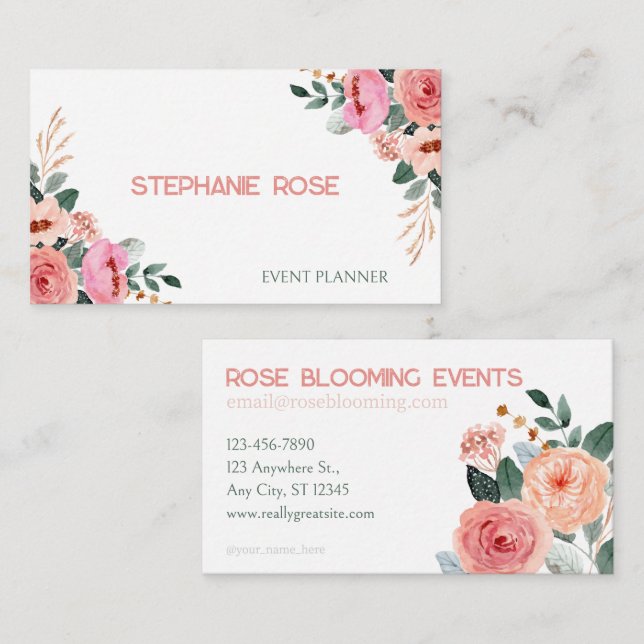 Chic Business Card Template (Front/Back)