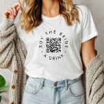 Chic Buy The Bride A Drink Bachelorette Party<br><div class="desc">This chic buy the bride a drink bachelorette party tri-blend shirt is perfect for a simple bachelorette party or bridal shower. The simple design features classic minimalist black and white typography with a rustic boho feel. Customizable in any colour.</div>