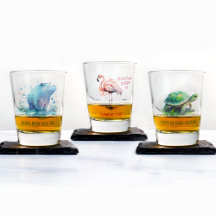 Chic Cadeau Aquarelle Tortue Verte - Verre