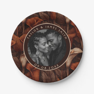 Chic Calle Lilies Plates For Destination Wedding