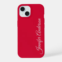 Chic Calligraphie Élégant Cerisier Rouge Personnal