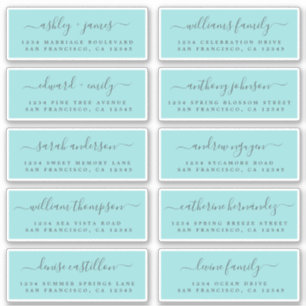 Chic Calligraphie Mariage Étiquettes de adresse in