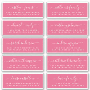 Chic Calligraphie Mariage Étiquettes de adresse in