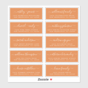 Chic Calligraphie Mariage Étiquettes de adresse in
