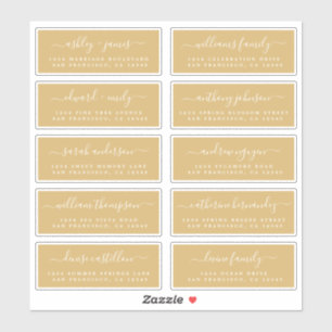 Chic Calligraphie Mariage Étiquettes de adresse in