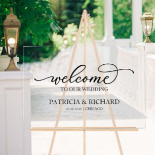 Chic Calligraphy Bienvenue à notre enseigne