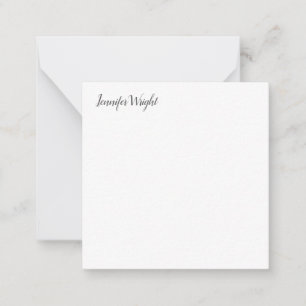 Chic calligraphy minimalist custom name card