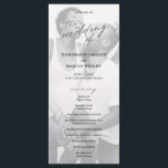 Chic Calligraphy Simple Photo Wedding Program<br><div class="desc">Simple Photo Wedding Program with "the wedding of" in calligraphy along with your wedding details and order of ceremony over your favourite picture.  The backside has your wedding party and thank you message in black and white.  A minimalist design with chic typography for an elegant touch.</div>