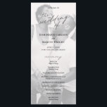 Chic Calligraphy Simple Photo Wedding Program<br><div class="desc">Simple Photo Wedding Program with "the wedding of" in calligraphy along with your wedding details and order of ceremony over your favourite picture.  The backside has your wedding party and thank you message in black and white.  A minimalist design with chic typography for an elegant touch.</div>