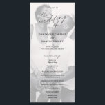 Chic Calligraphy Simple Photo Wedding Program<br><div class="desc">Simple Photo Wedding Program with "the wedding of" in calligraphy along with your wedding details and order of ceremony over your favourite picture.  The backside has your wedding party and thank you message in black and white.  A minimalist design with chic typography for an elegant touch.</div>