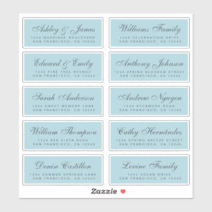 Chic Calligraphy Wedding Guest Address Labels