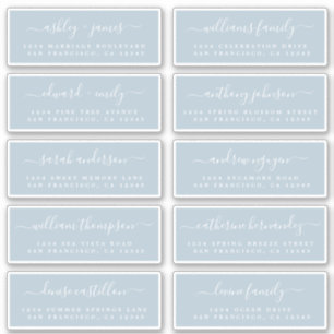 Chic Calligraphy Wedding Guest Address Labels