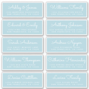 Chic Calligraphy Wedding Guest Address Labels