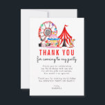 Chic Carnival Circus Show Clowns Balloons Birthday Thank You Card<br><div class="desc">Cute Carnival Circus Show Clowns Balloons Birthday Thank You Card</div>