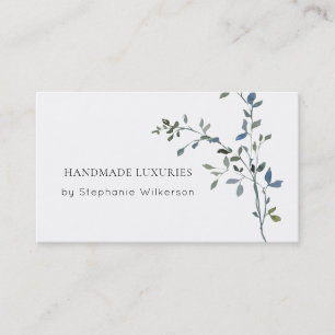 Chic Carte de visite de verdure artisanale