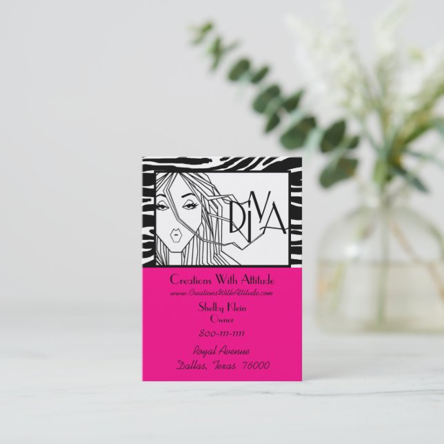 Chic Carte de visite DIVA (Debout devant)