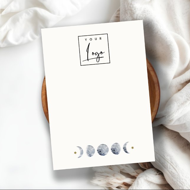 Chic Celestial Moon Blank Jewellery Display Logo Business Card (Creator Uploaded)