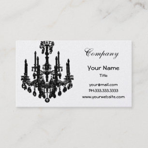 Chic chandelier Business Cards