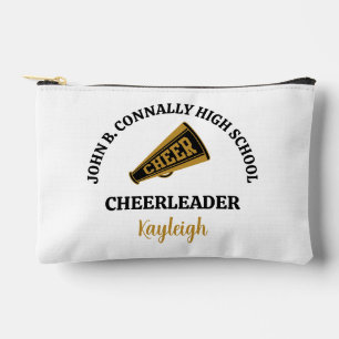 Chic Cheerleading Personalized Cheer Team Accessory Pouch