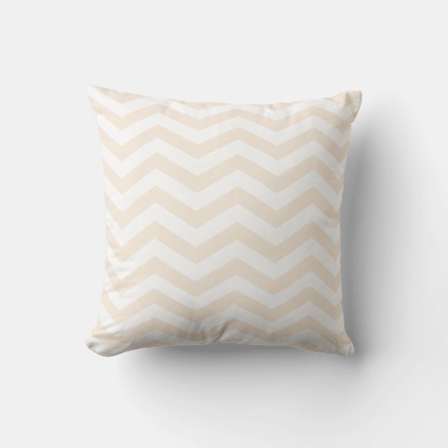 Chic Chevron | blush Throw Pillow (Front)
