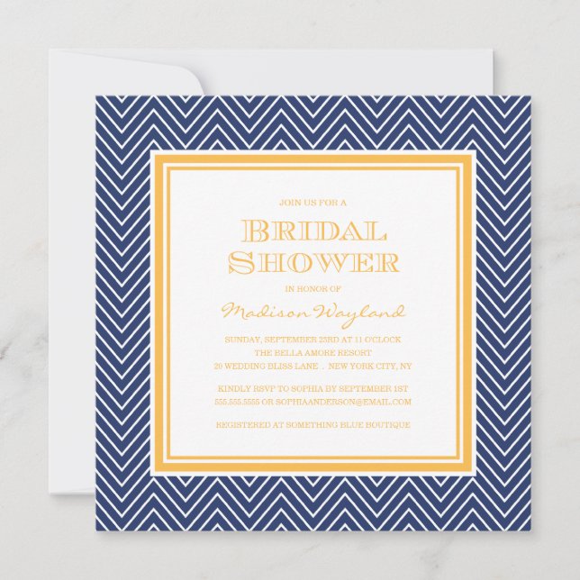 CHIC CHEVRON | BRIDAL SHOWER INVITATION (Front)