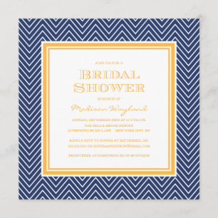 CHIC CHEVRON   BRIDAL SHOWER INVITATION