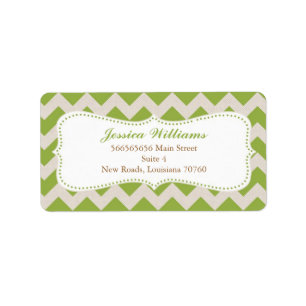 Chic Chevron Graduation Label
