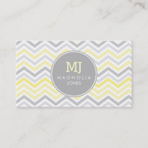 Chic Chevron Modern Professional Business Card