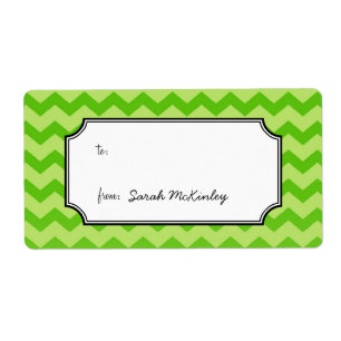 Chic chevron pattern green to from custom gift