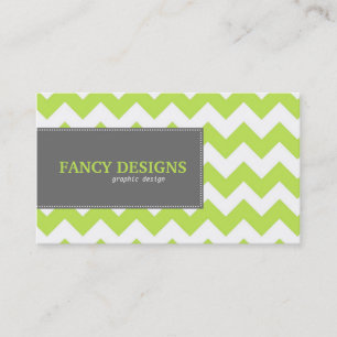 Chic Chevron Stripes Business Card