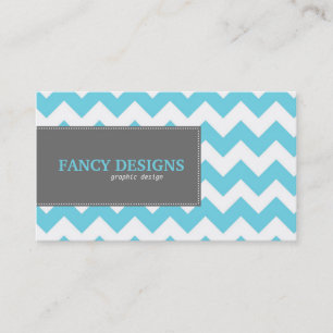 Chic Chevron Stripes Business Card