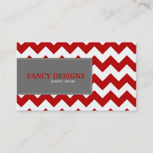 Chic Chevron Stripes Business Card