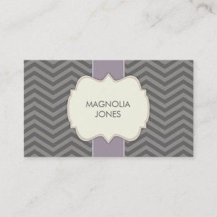 Chic Chevron Vintage Carte de visite professionnel