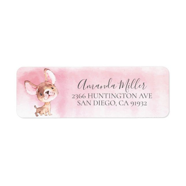 Chic Chihuahua Return Address Label (Front)