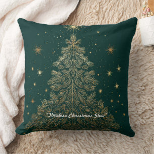 “Chic Christmas Brilliance” Throw Pillow