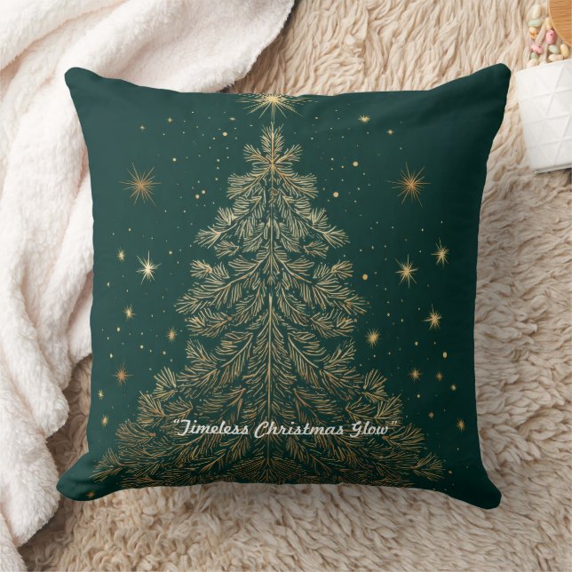 “Chic Christmas Brilliance” Throw Pillow (Blanket)