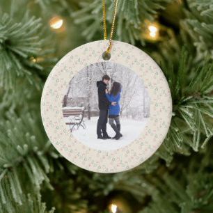 Chic Christmas Ceramic Ornament