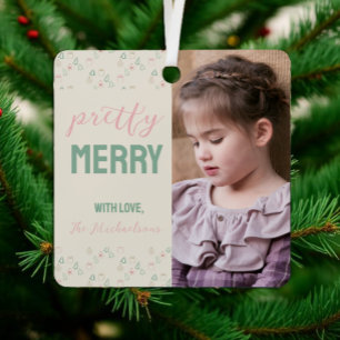 Chic Christmas Metal Ornament
