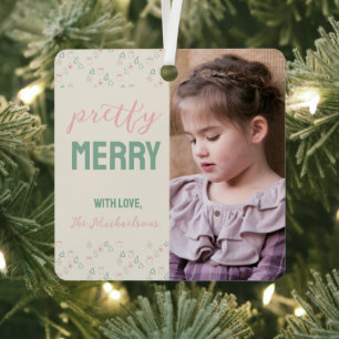 Chic Christmas Metal Ornament