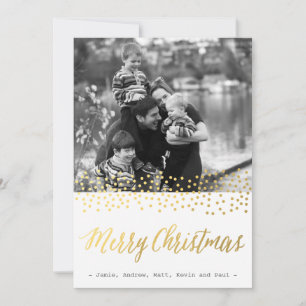 CHIC CHRISTMAS or confetti carte photo