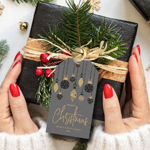 Chic Christmas Ornaments  Gift Tags