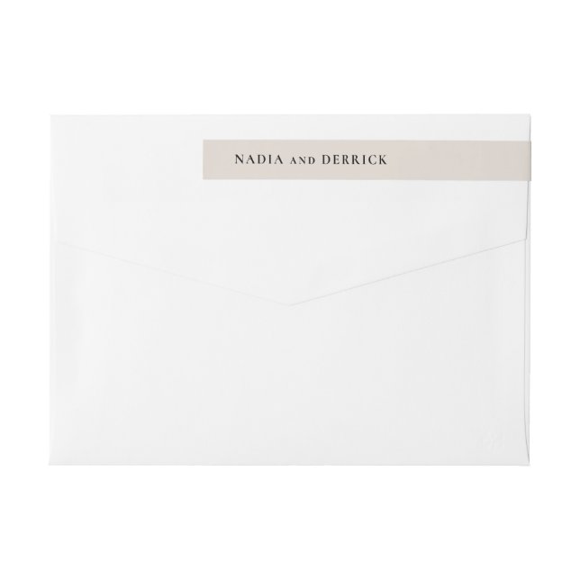 CHIC CIRCLE WEDDING WRAP AROUND LABEL (Back)