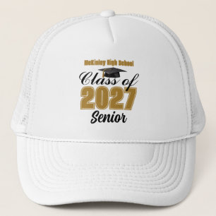 Chic Class of 2027 High School Senior Personalized Trucker Hat