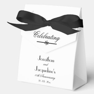 Chic Classic Large White Wedding Anniversary Favou Favor Box