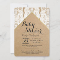 Chic & Classy White Lace, Gold, & Recycled Paper