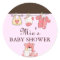 Chic Clothesline Baby Shower Sticker
